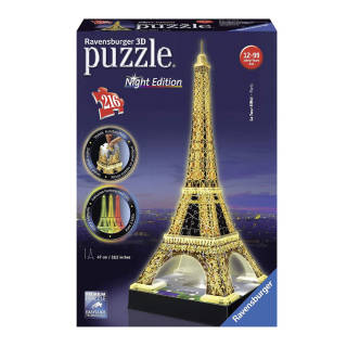 Puzzle 3D Eiffel Tower-Edizione Speciale Notte - Ravensburger Italy | Asta online sicura e affidabile su Baazr
