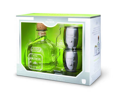 Patrón Tequila Silver - Limited Edition con Mule Mug - Confezione regalo | Asta online sicura e affidabile su Baazr